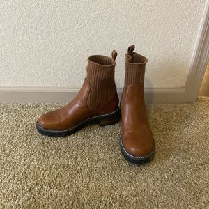 Brown Chelsea Style Boot
